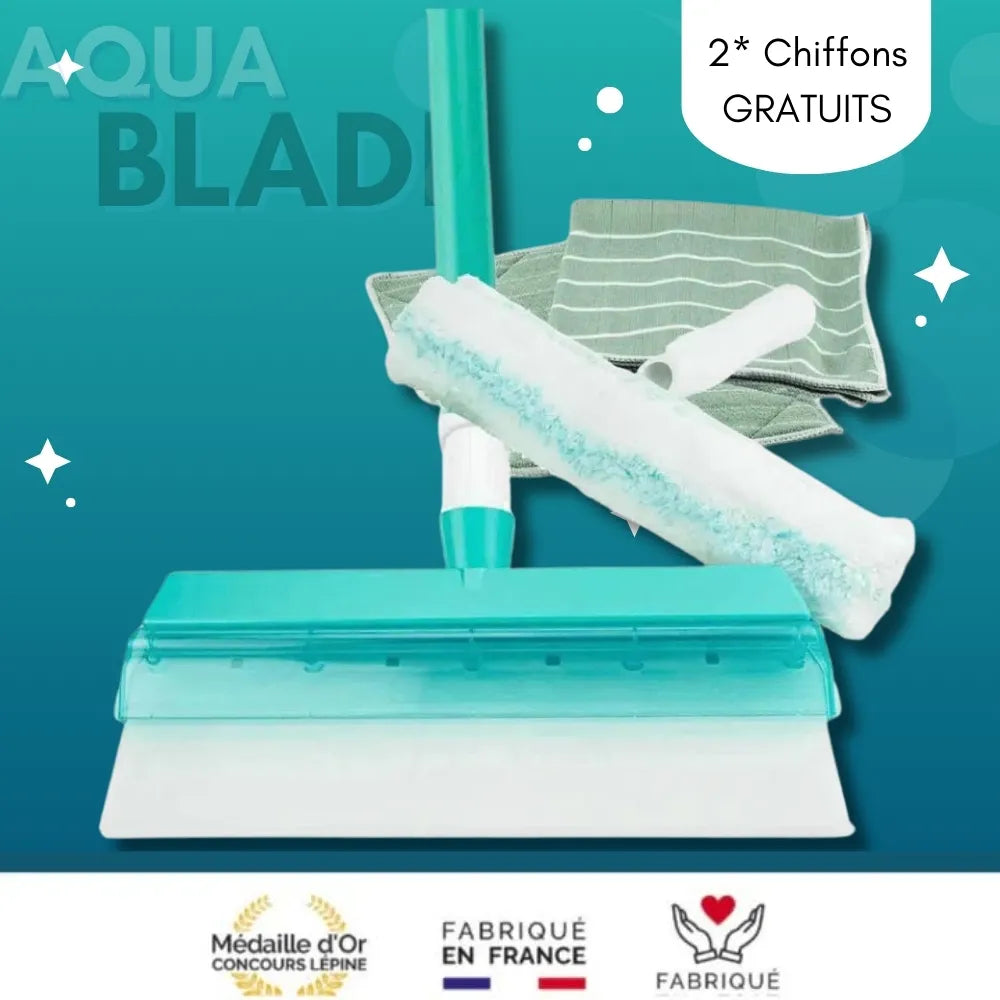 AquaBLADE Kit Raclette à Vitres en Silicone Recyclable