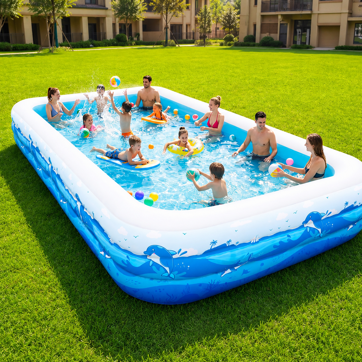Sombry Piscine gonflable Extra Large